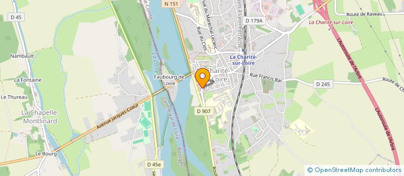localisation de l'entreprise MADAME MICHELINE FEUCHAUX à LA CHARITE-SUR-LOIRE