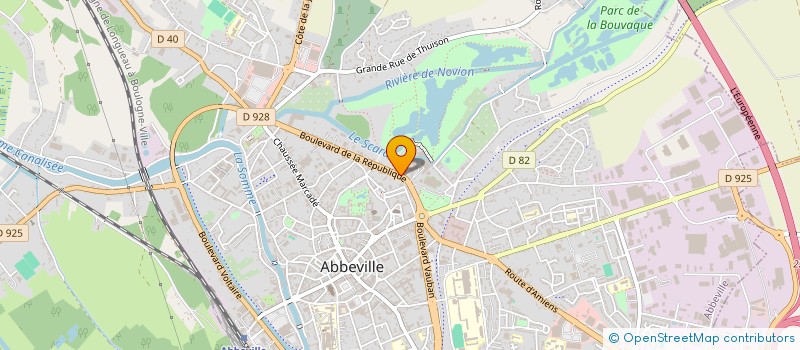 localisation de l'entreprise MADAME MICHELINE FLORAN à ABBEVILLE