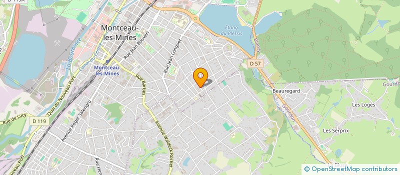 localisation de l'entreprise MADAME MICHELINE FOREST  MONTCEAU-LES-MINES