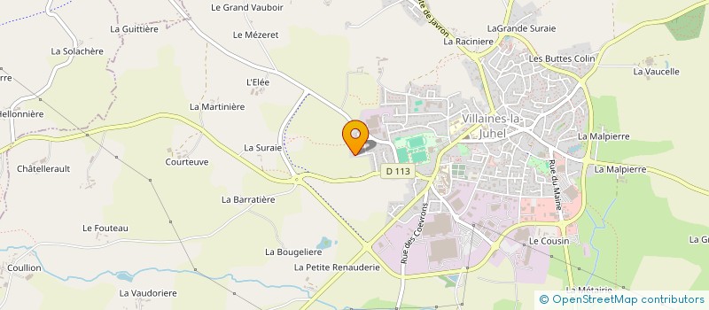 localisation de l'entreprise MADAME MICHELINE FOUGUENET à VILLAINES-LA-JUHEL