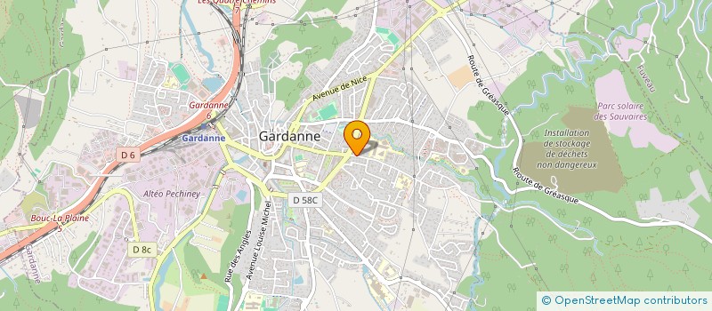 localisation de l'entreprise MADAME MICHELINE GILBERT COLLET à GARDANNE
