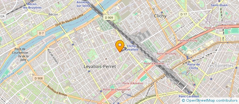 localisation de l'entreprise MADAME MICHELINE GODCHAU à LEVALLOIS-PERRET
