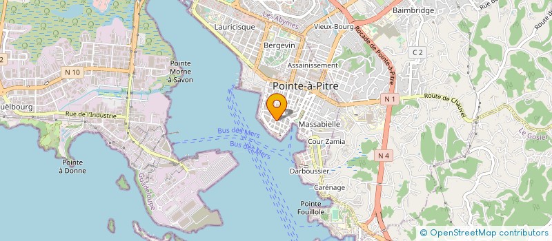 localisation de l'entreprise MADAME MICHELINE GOMBAULD à POINTE-A-PITRE