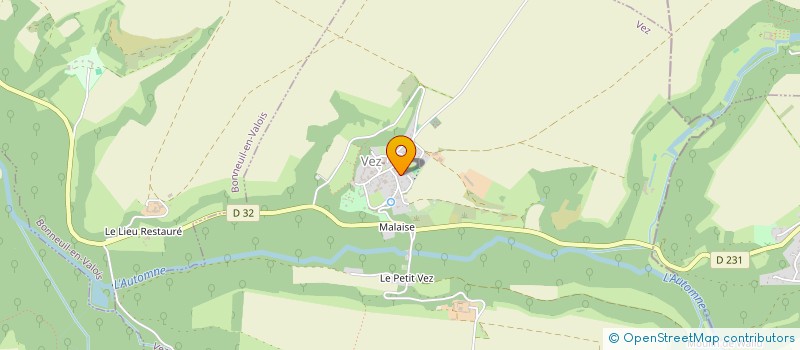 localisation de l'entreprise MADAME MICHELINE GRANGER  VEZ