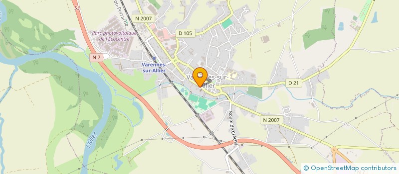 localisation de l'entreprise MADAME MICHELINE GUILLAUMIN à VARENNES-SUR-ALLIER