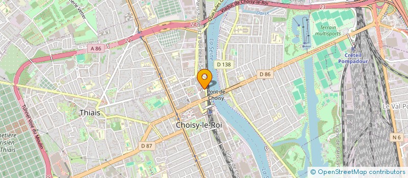 localisation de l'entreprise MADAME MICHELINE GUIZZO  CHOISY-LE-ROI