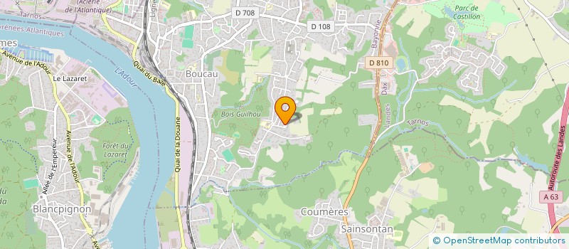 localisation de l'entreprise MADAME MICHELINE HARGUINDEGUY  BOUCAU