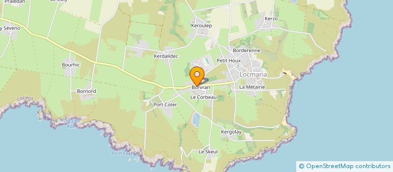 localisation de l'entreprise MADAME MICHELINE HESPEL  LOCMARIA