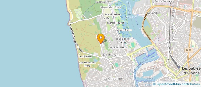localisation de l'entreprise MADAME MICHELINE HOURLIER à LES SABLES D'OLONNE
