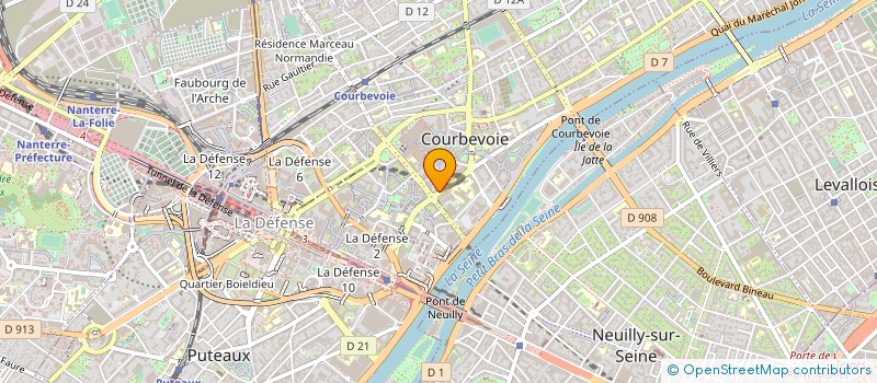 localisation de l'entreprise MADAME MICHELINE HUARD à COURBEVOIE