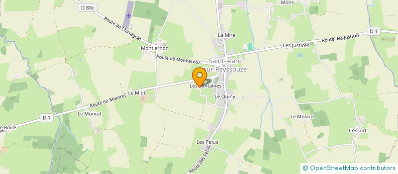 localisation de l'entreprise MADAME MICHELINE IMBERT  SAINT-JEAN-SUR-REYSSOUZE