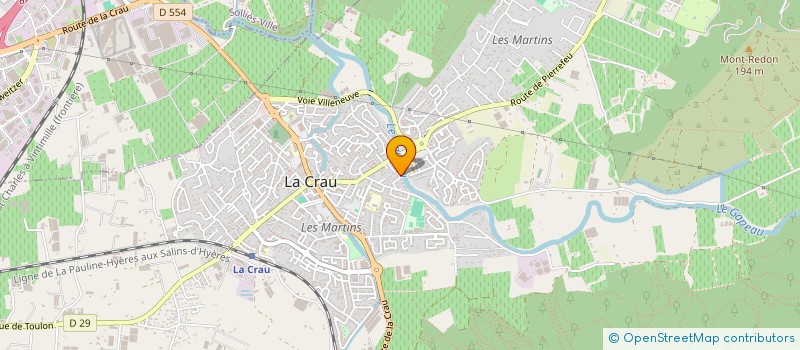 localisation de l'entreprise MADAME MICHELINE JACQUELIN  LA CRAU