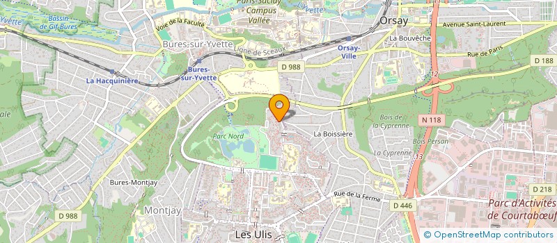 localisation de l'entreprise MADAME MICHELINE KERGOAT  LES ULIS