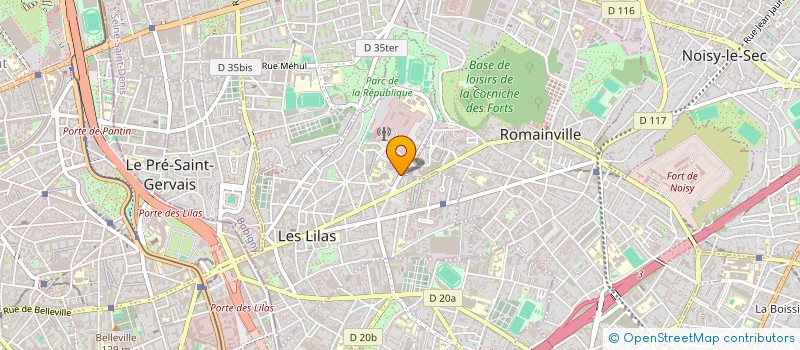 localisation de l'entreprise MADAME MICHELINE KIRCHNER à LES LILAS