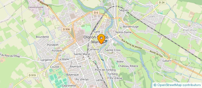 localisation de l'entreprise MADAME MICHELINE LASSALLE  OLORON-SAINTE-MARIE