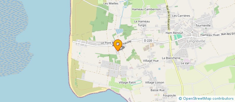 localisation de l'entreprise MADAME MICHELINE LEROUX  TOURNEVILLE-SUR-MER