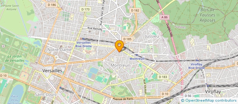 localisation de l'entreprise MADAME MICHELINE LISSONET à VERSAILLES