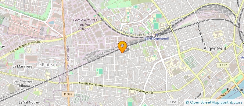 localisation de l'entreprise MADAME MICHELINE LUNEL  ARGENTEUIL