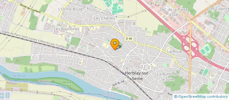 localisation de l'entreprise MADAME MICHELINE MACAIRE  HERBLAY-SUR-SEINE