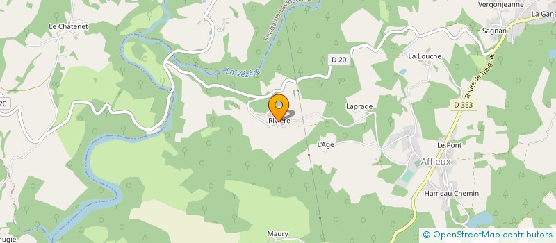 localisation de l'entreprise MADAME MICHELINE MADELRIEUX  VEIX