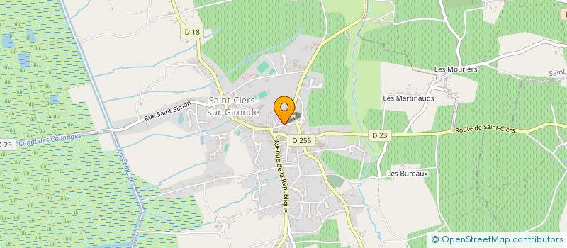 localisation de l'entreprise MADAME MICHELINE MAILLET  SAINT-CIERS-SUR-GIRONDE