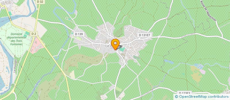 localisation de l'entreprise MADAME MICHELINE MALZIEU  LE POUGET