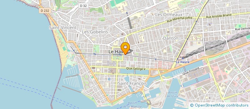 localisation de l'entreprise MADAME MICHELINE MANGIN à LE HAVRE