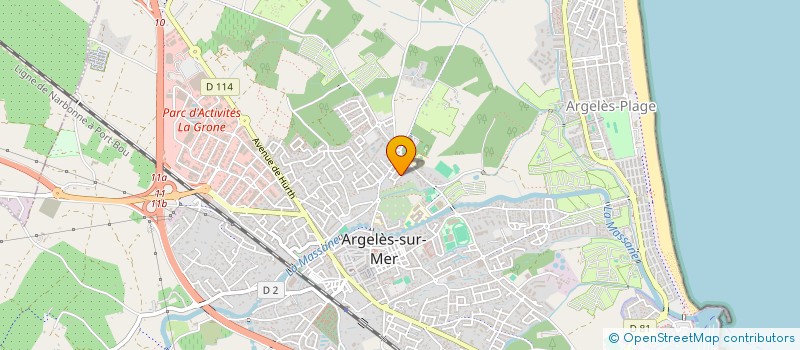 localisation de l'entreprise MADAME MICHELINE MAURY à ARGELES-SUR-MER