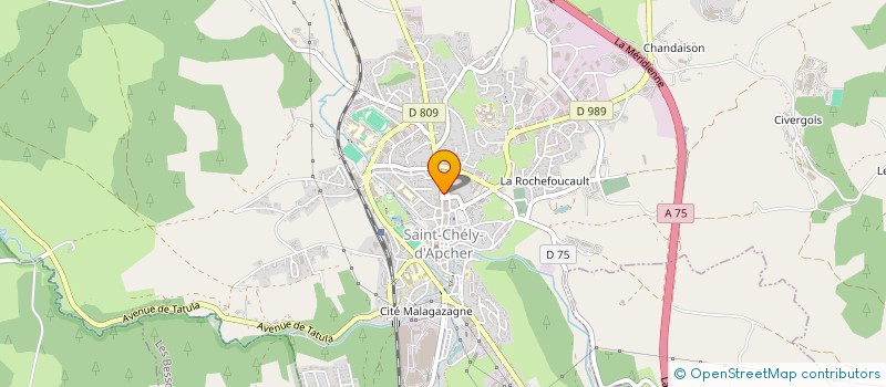 localisation de l'entreprise MADAME MICHELINE PECOUL à SAINT-CHELY-D'APCHER