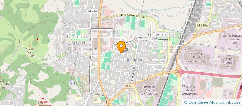 localisation de l'entreprise MADAME MICHELINE PELLETIER à CLERMONT-FERRAND