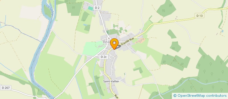 localisation de l'entreprise MADAME MICHELINE PHILIPPE  BEAUJEU-SAINT-VALLIER-PIERREJUX-ET-QUITTEUR