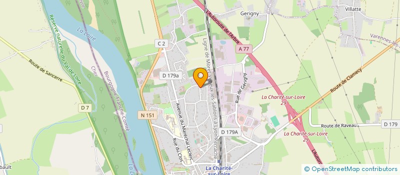 localisation de l'entreprise MADAME MICHELINE PLISSON à LA CHARITE-SUR-LOIRE