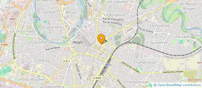 localisation de l'entreprise MADAME MICHELINE POINT à NIORT