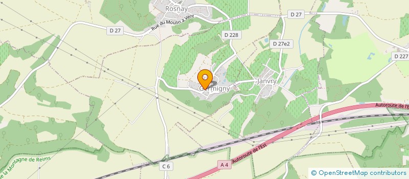 localisation de l'entreprise MADAME MICHELINE POITRINE  GERMIGNY