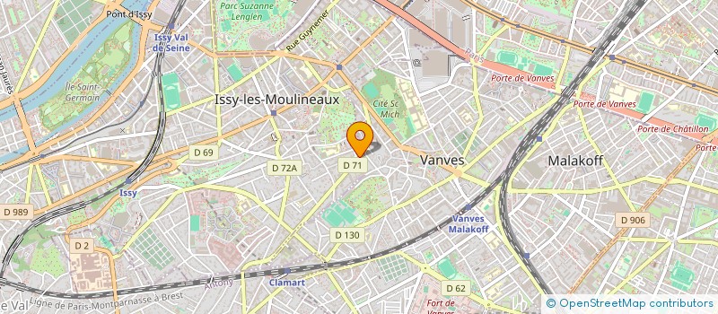 localisation de l'entreprise MADAME MICHELINE POSTEL à ISSY-LES-MOULINEAUX