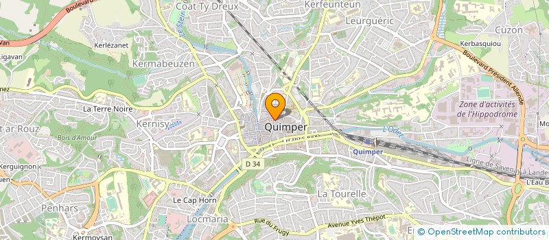 localisation de l'entreprise MADAME MICHELINE RICHARD  QUIMPER