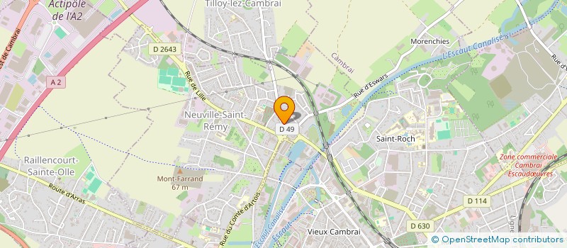 localisation de l'entreprise MADAME MICHELINE ROLLAND  NEUVILLE-SAINT-REMY