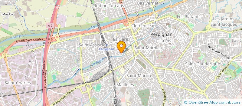 localisation de l'entreprise MADAME MICHELINE ROUX  PERPIGNAN