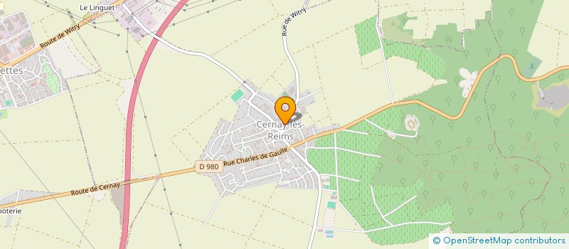 localisation de l'entreprise MADAME MICHELINE SAUVAGE  CERNAY-LES-REIMS