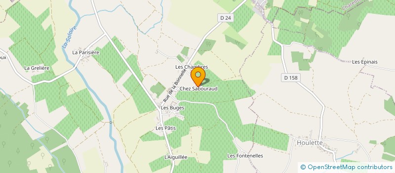 localisation de l'entreprise MADAME MICHELINE SOURISSAUD à MAINXE-GONDEVILLE
