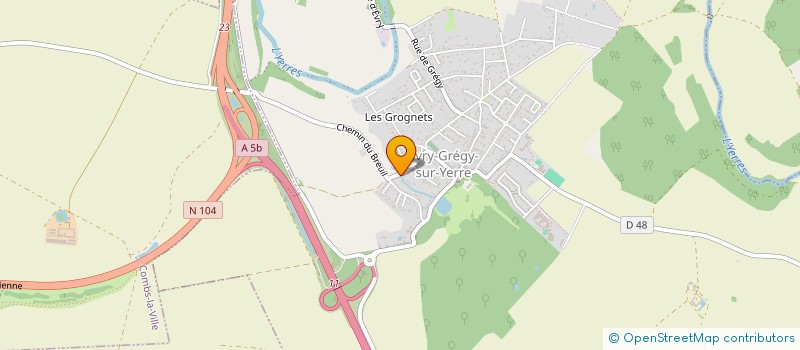 localisation de l'entreprise MADAME MICHELINE STEVENART  EVRY-GREGY-SUR-YERRE