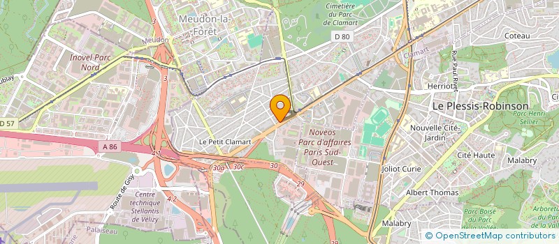 localisation de l'entreprise MADAME MICHELINE THOMAS  CLAMART