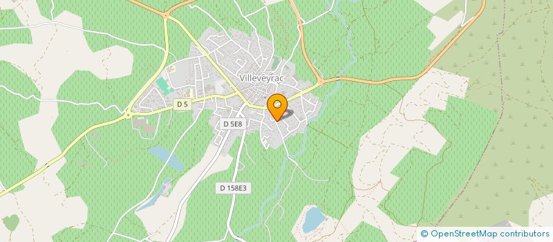 localisation de l'entreprise MADAME MICHELINE VERGNES  VILLEVEYRAC
