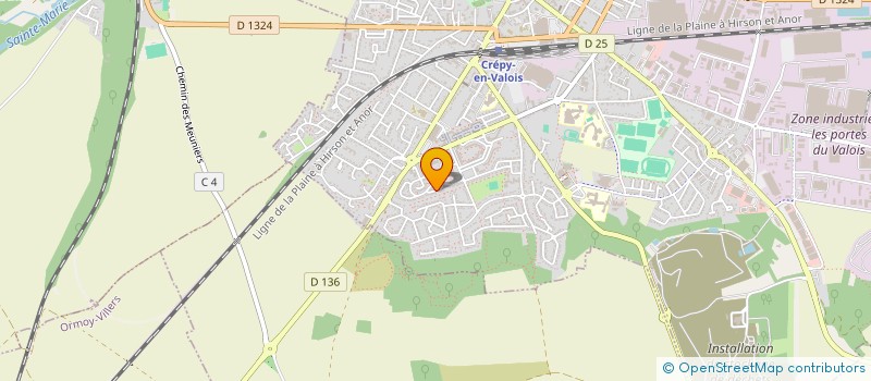 localisation de l'entreprise MADAME MICHELINE VIGNON  CREPY-EN-VALOIS