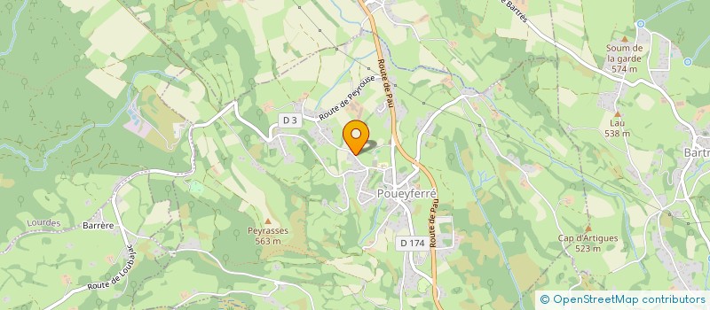 localisation de l'entreprise MADAME MICHELLE ABADIE  POUEYFERRE