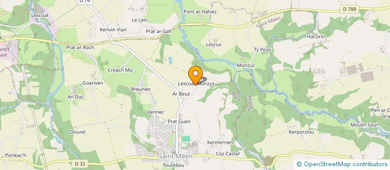 localisation de l'entreprise MADAME MICHELLE ABHERVE  SAINT-MEEN