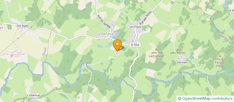 localisation de l'entreprise MADAME MICHELLE ALAMOME  VILLEFAVARD