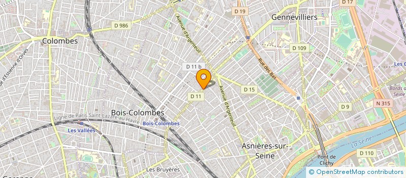 localisation de l'entreprise MADAME MICHELLE ALCALA  BOIS-COLOMBES