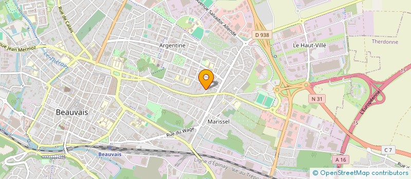 localisation de l'entreprise MADAME MICHELLE ALEXANDRE  BEAUVAIS