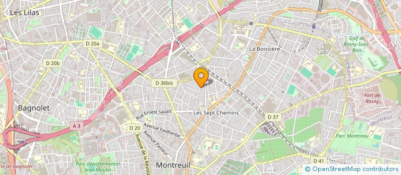 localisation de l'entreprise MADAME MICHELLE AMELIN à MONTREUIL